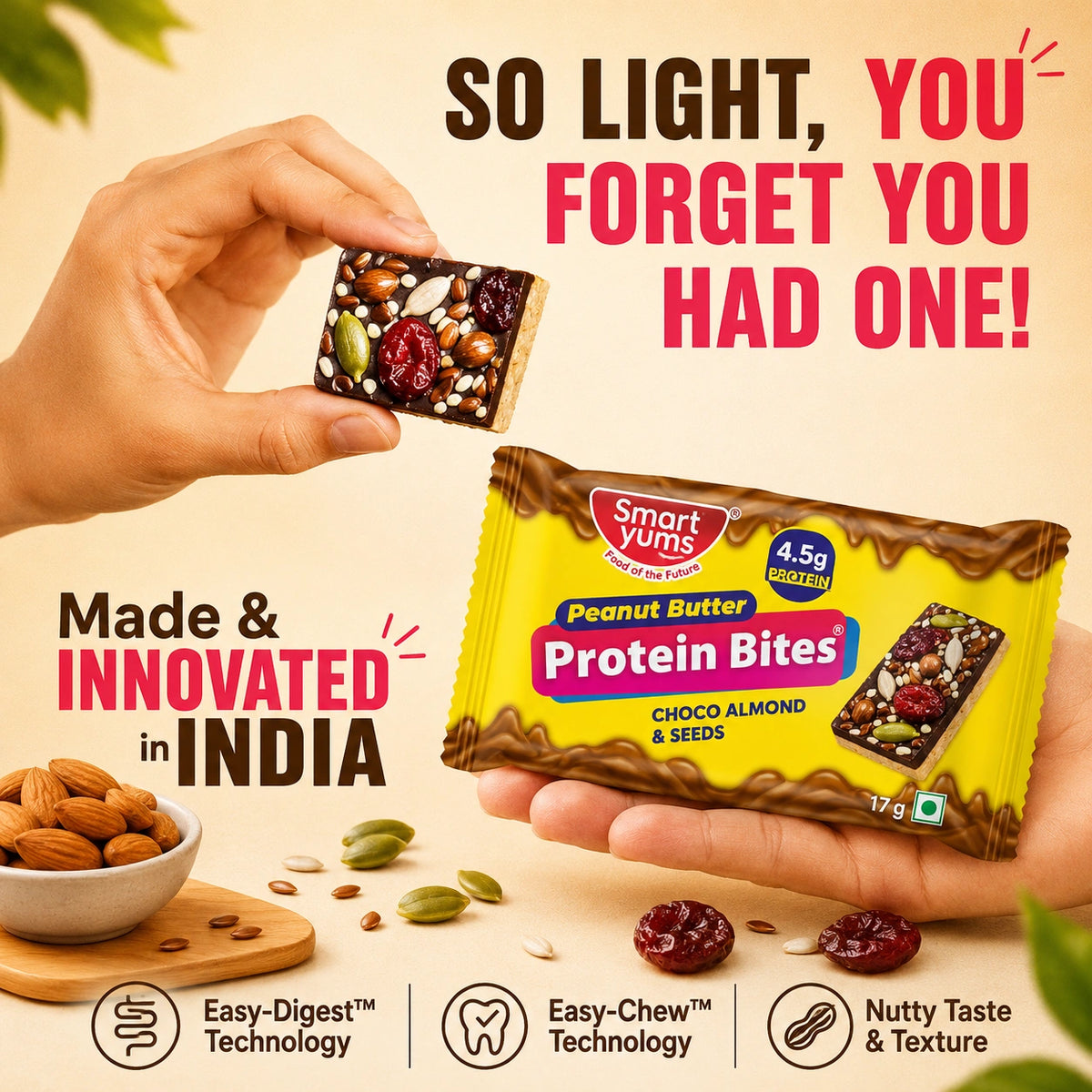 Crunchy Protein Bites Coffee Almond Crunch